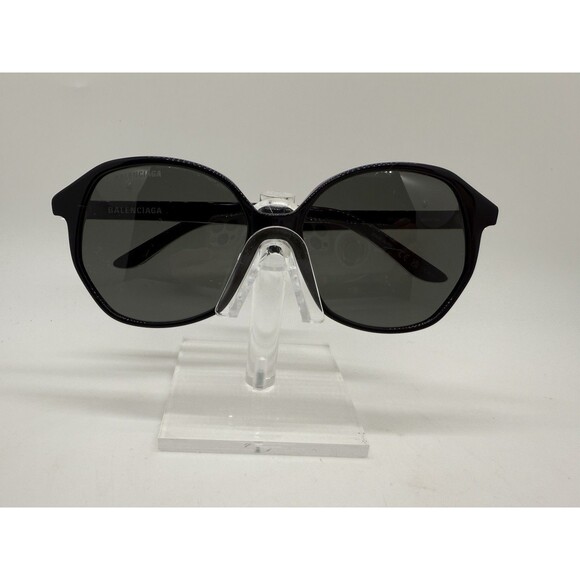 Balenciaga BB0005S 001 58-17 140 Round/Oval Black Grey Sunglasses Cat.3 & Case - Picture 8 of 16